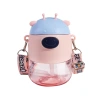 L54-LX5538 Cute little deer creative straw cup, high appearance level, summer water bottle, student water cup, anti-drop and heat-resistant Specification image